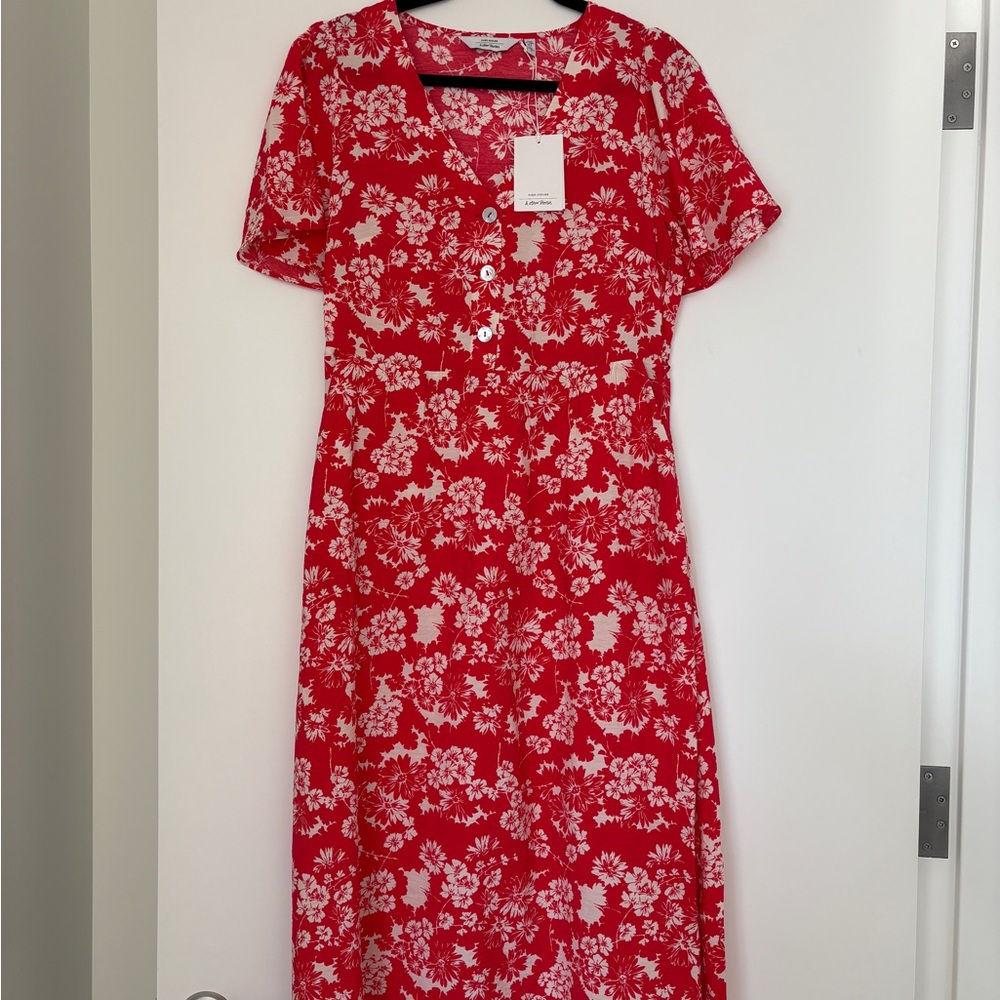 & Other Stories Flutter-Sleeve Midi Dress